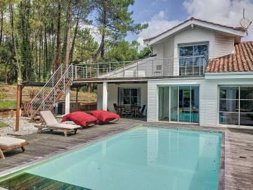 Location de vacances en maison (avec piscine) 10 personnes à MOLIETS ET MAA (40)